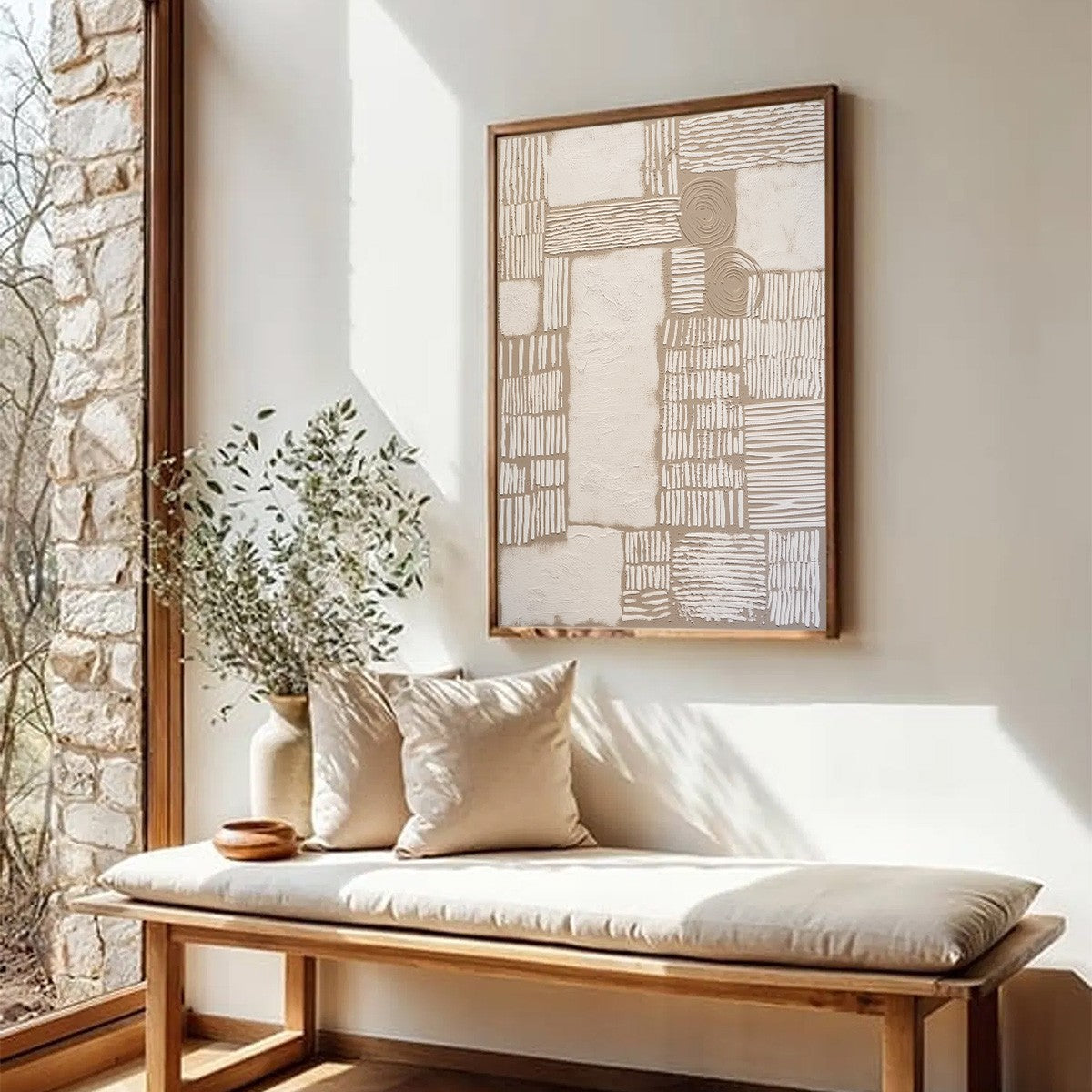 TERRA FORMA: Large Textured Wabi Sabi Abstract Painting