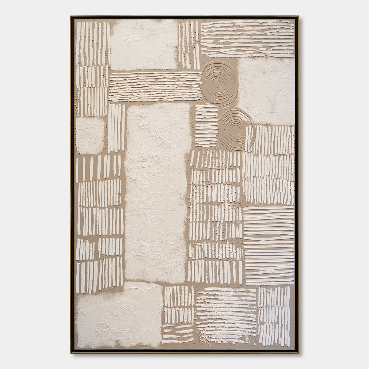 TERRA FORMA: Large Textured Wabi Sabi Abstract Painting