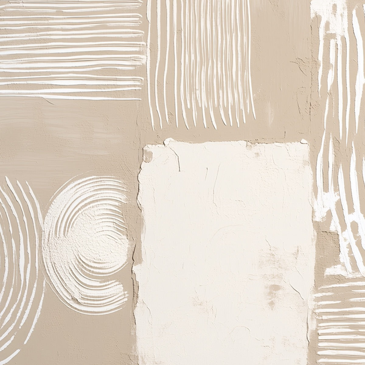TERRA FORMA: Textured Minimalist Abstract Painting in Neutral Tones