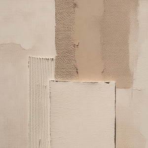 TERRA FORMA: Textured Wabi Sabi Abstract Beige Wall Art