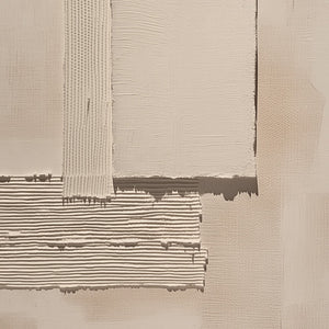 TERRA FORMA: Textured Wabi Sabi Abstract Beige Wall Art