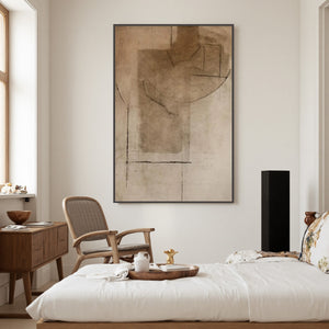 TERRA INCOGNITA: Wabi Sabi Inspired Textured Abstract Earth Tone Painting