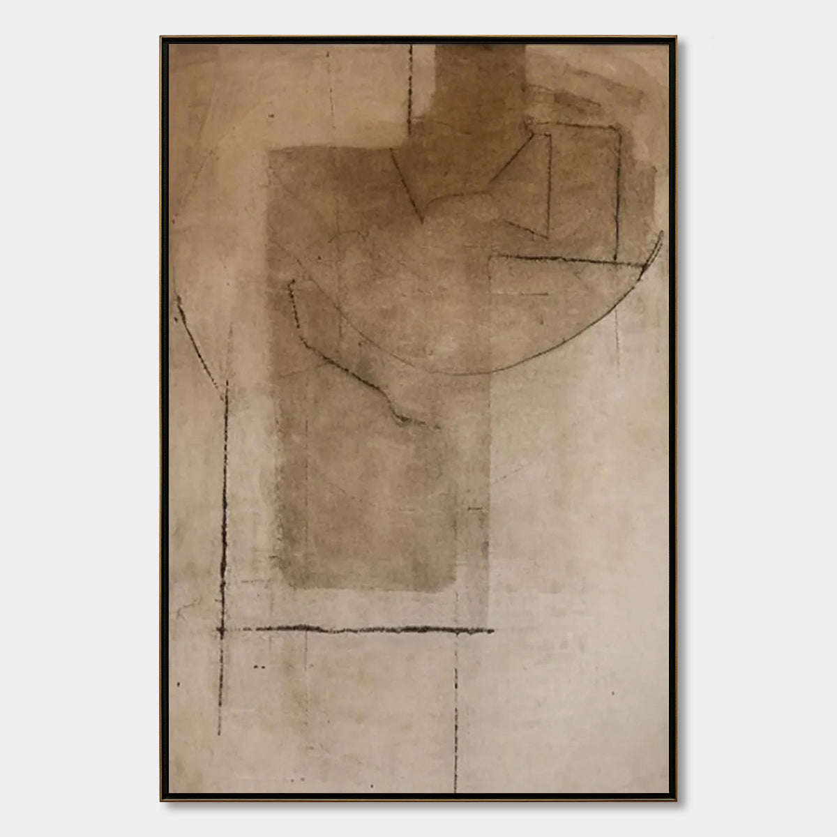 TERRA INCOGNITA: Wabi Sabi Inspired Textured Abstract Earth Tone Painting