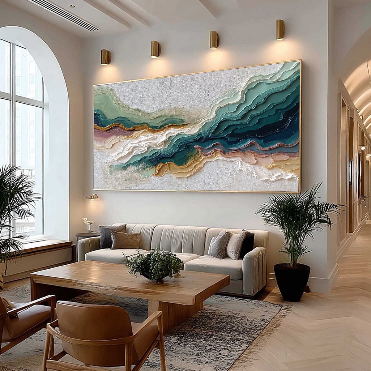 TERRA RHYTHM: Heavily Textured Abstract Landscape Painting