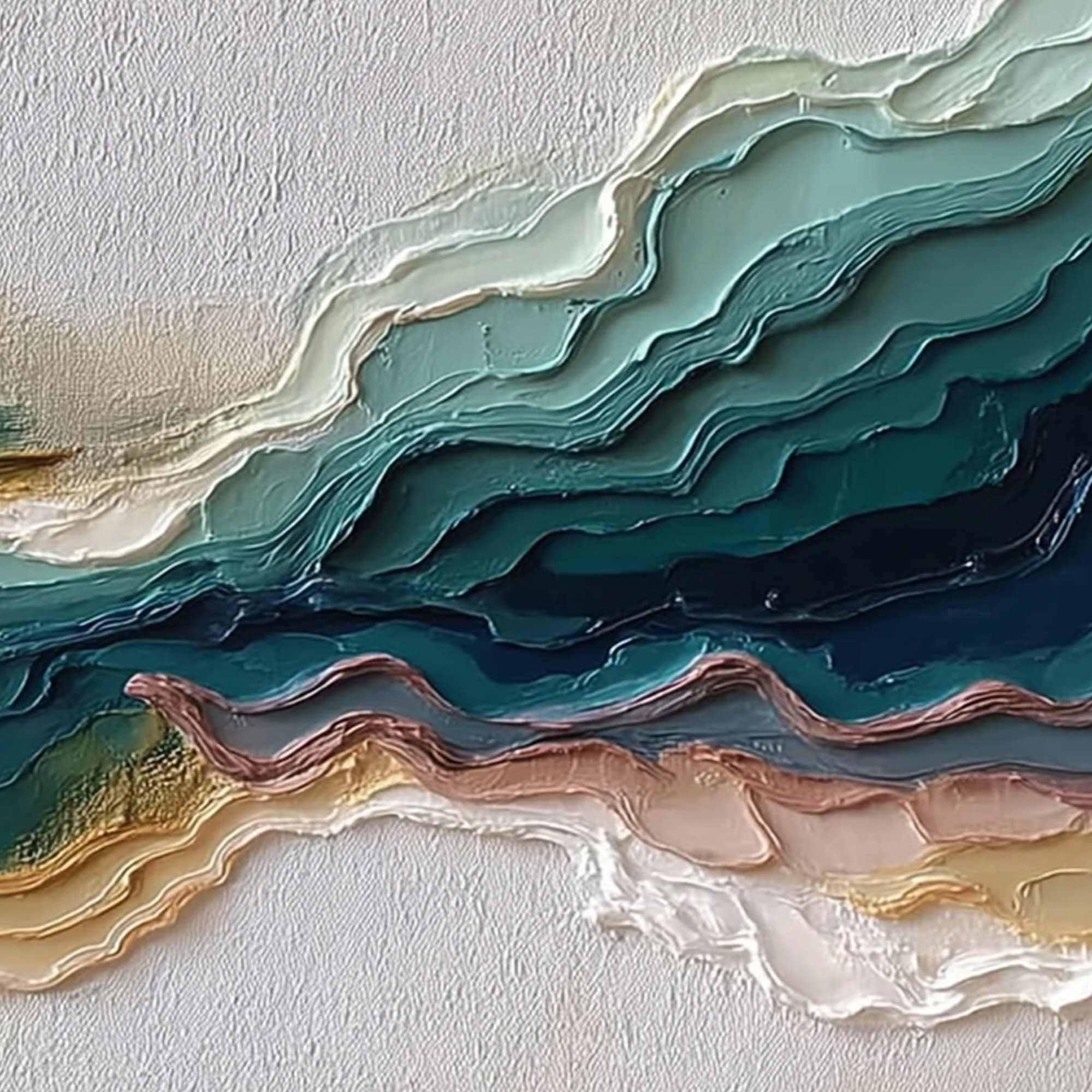 TERRA RHYTHM: Heavily Textured Abstract Landscape Painting