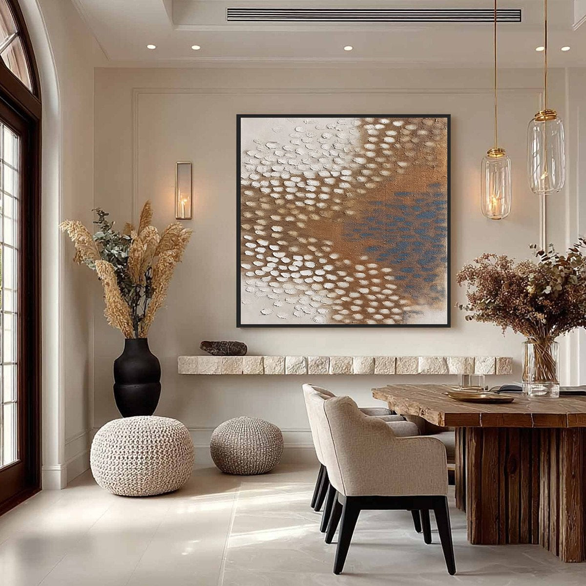 TERRA RHYTHM: Heavily Textured Wabi Sabi Abstract Painting