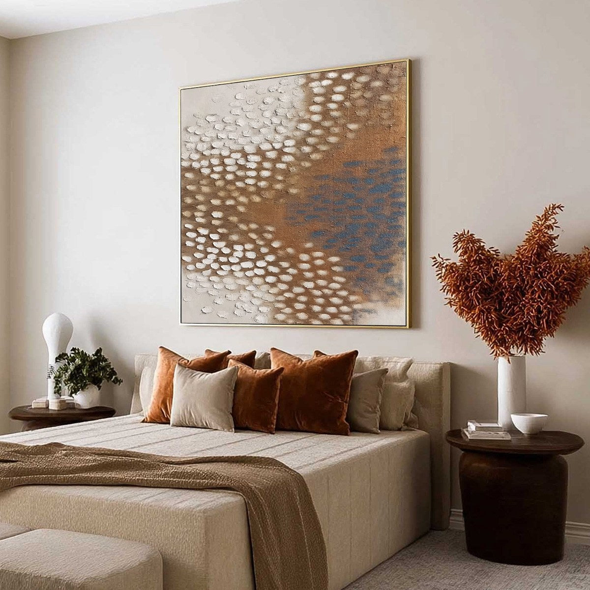 TERRA RHYTHM: Heavily Textured Wabi Sabi Abstract Painting