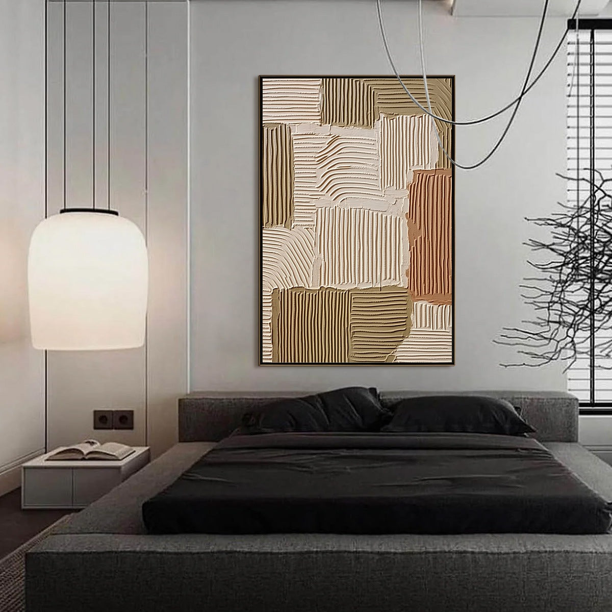 TERRA RHYTHMS: Textured Wabi Sabi Abstract Painting in Earth Tones
