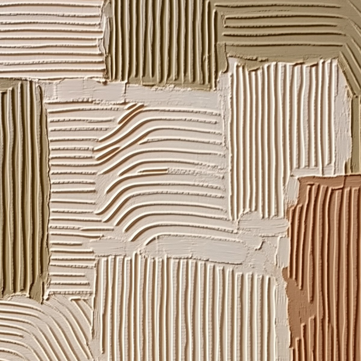 TERRA RHYTHMS: Textured Wabi Sabi Abstract Painting in Earth Tones