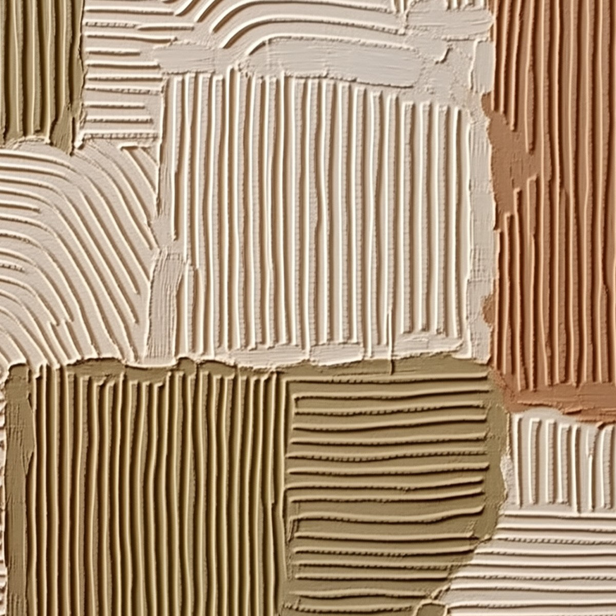 TERRA RHYTHMS: Textured Wabi Sabi Abstract Painting in Earth Tones