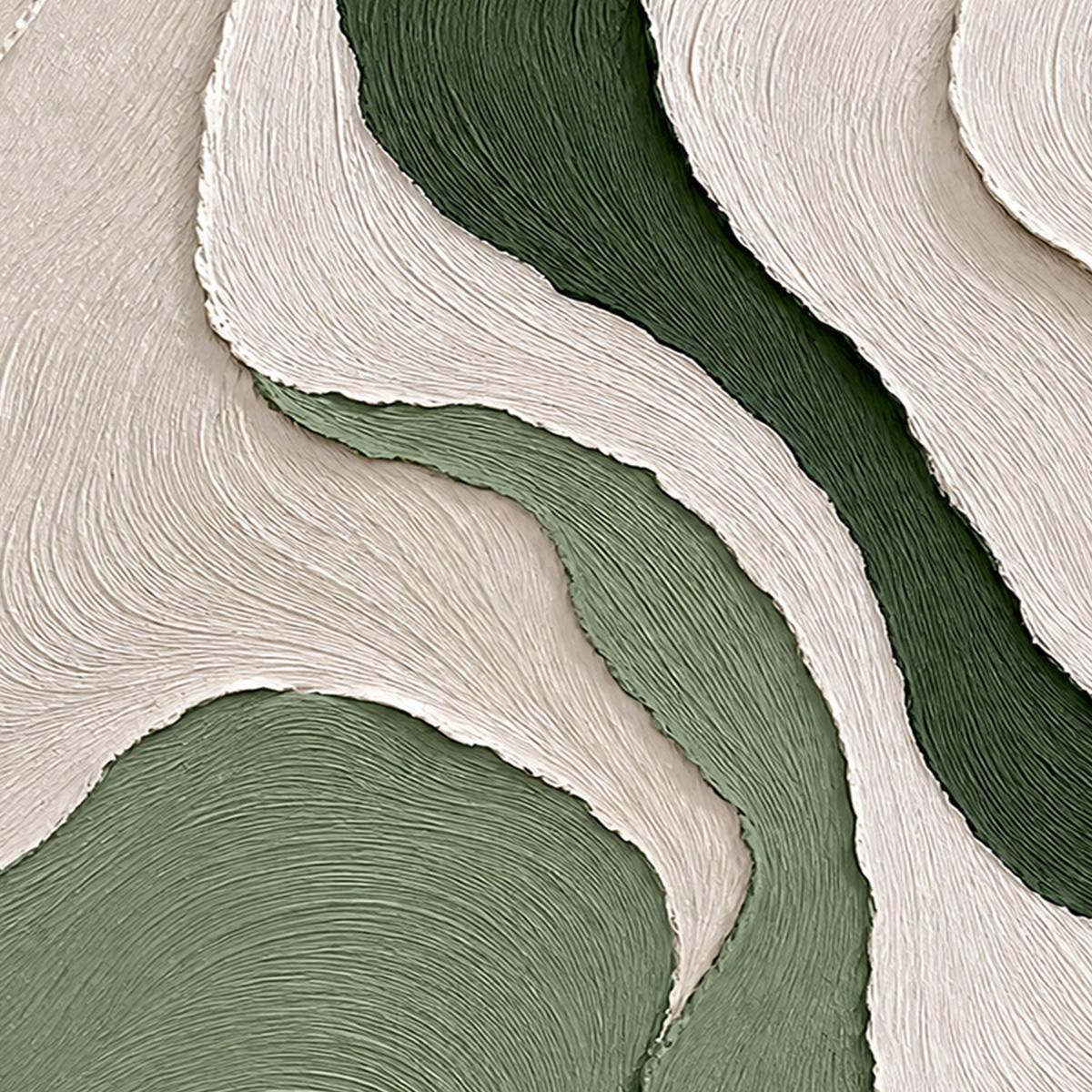 TERRA: Textured Wabi Sabi Abstract Diptych in Earthy Greens