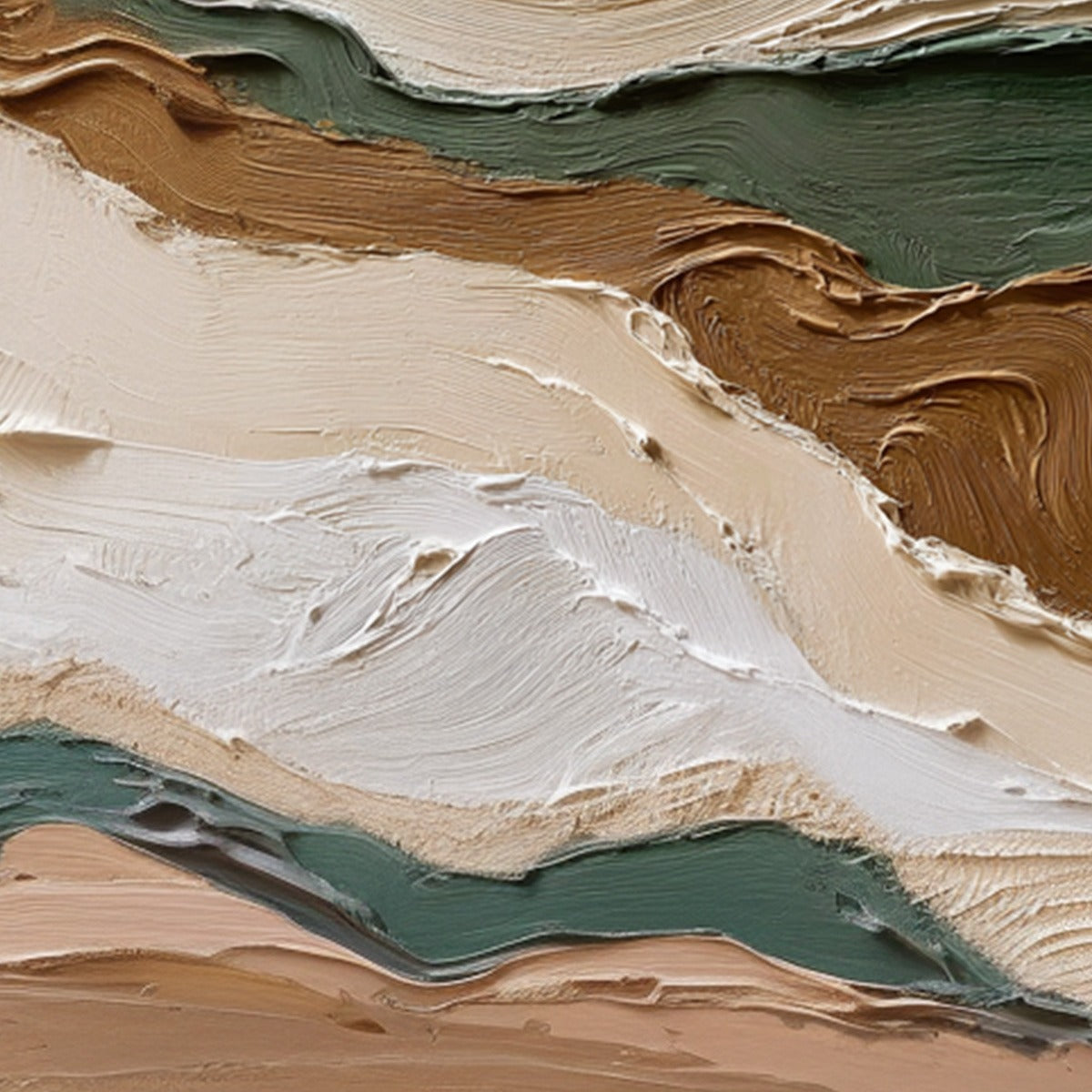 TERRA VEINS: Textured Wabi Sabi Abstract Earth Landscape Painting