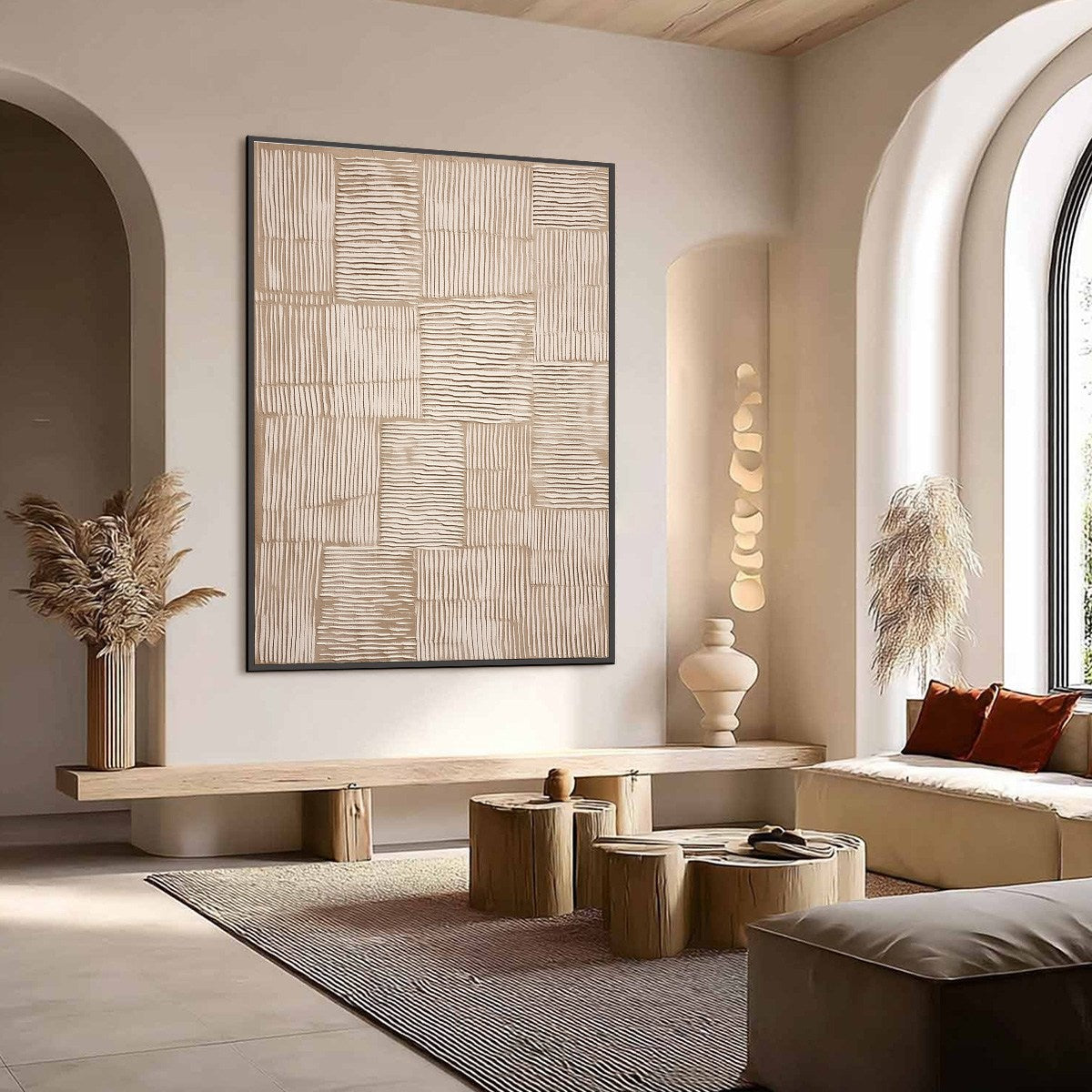 TERRA WEAVE: Heavy Textured Minimalist Wabi Sabi Wall Art