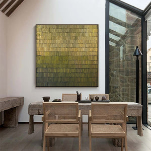 TERRACED SERENITY: Wabi Sabi Minimalist Abstract Painting