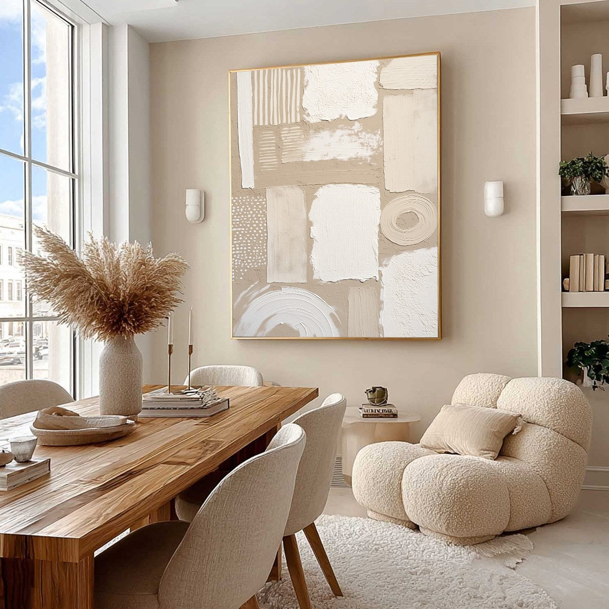 TERRAFORMS: Textured Wabi-Sabi Abstract Painting in Neutral Tones