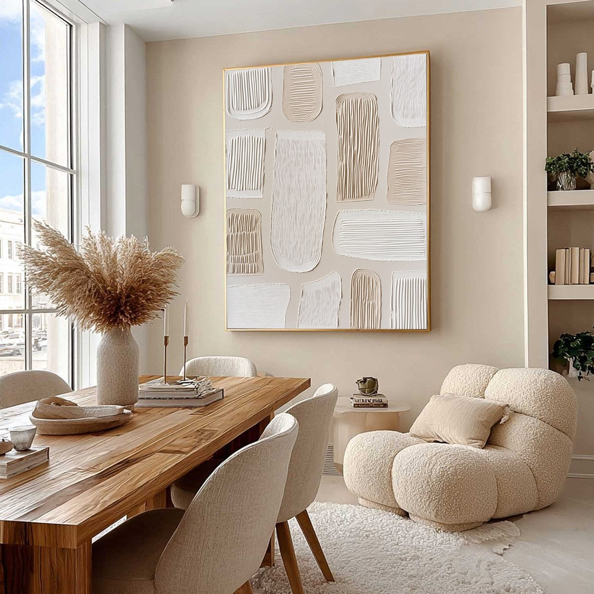 TERRAFORMS: Textured Wabi Sabi Abstract Painting in Neutral Tones