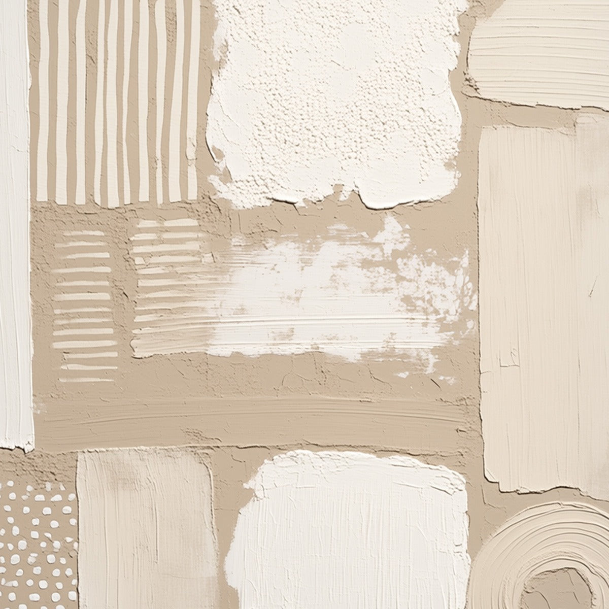 TERRAFORMS: Textured Wabi-Sabi Abstract Painting in Neutral Tones