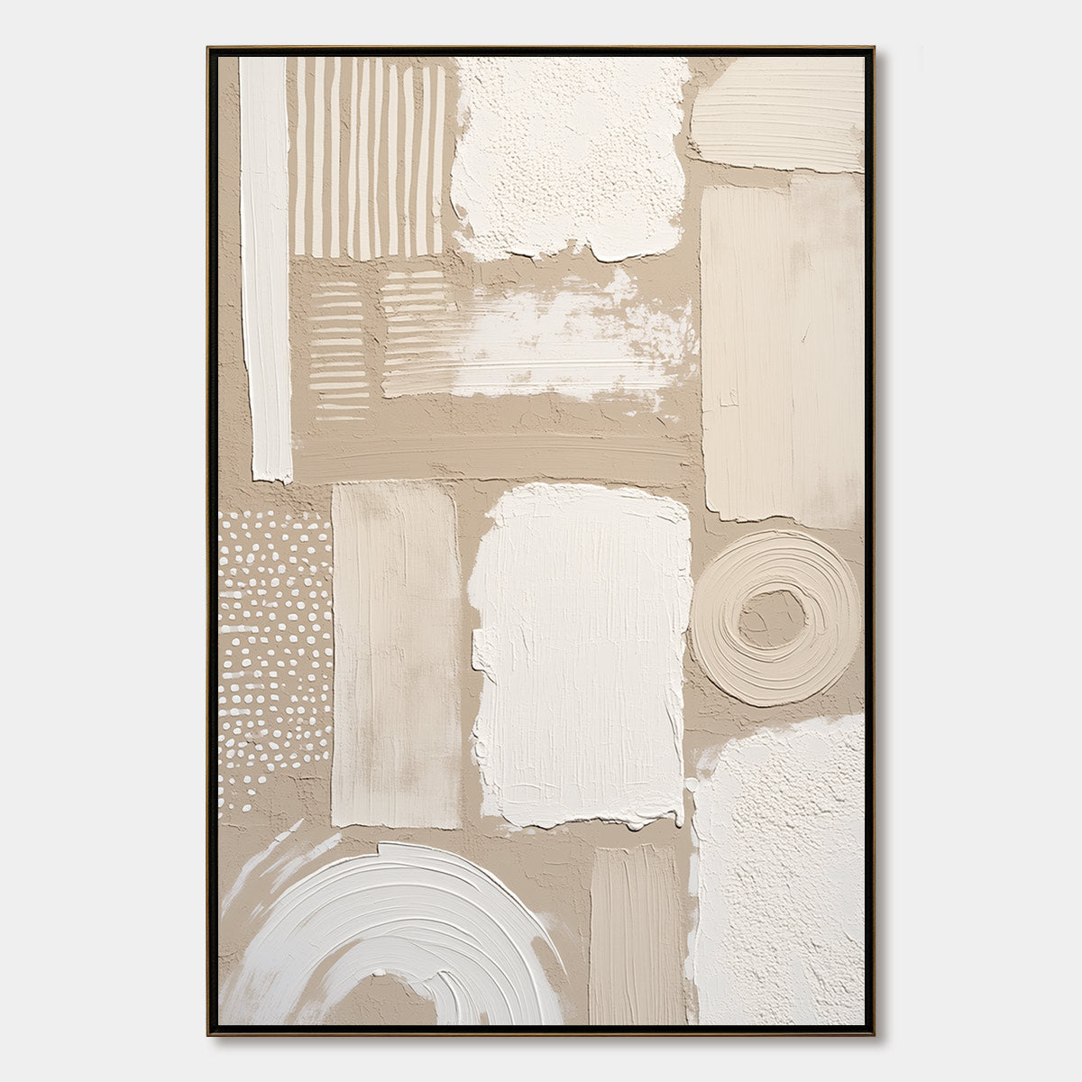 TERRAFORMS: Textured Wabi-Sabi Abstract Painting in Neutral Tones