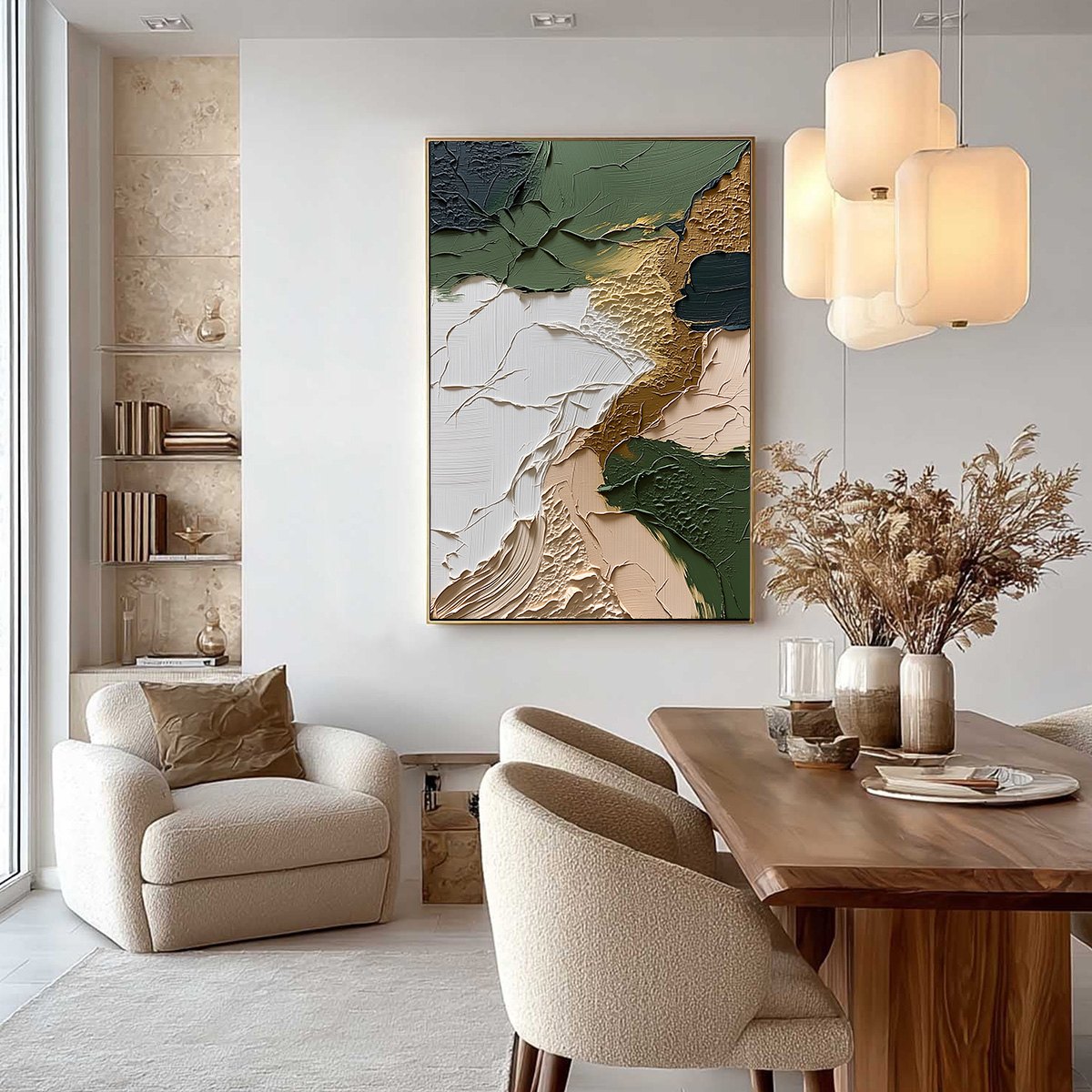 TERRAIN: Textured Wabi Sabi Abstract Painting in Earth Tones