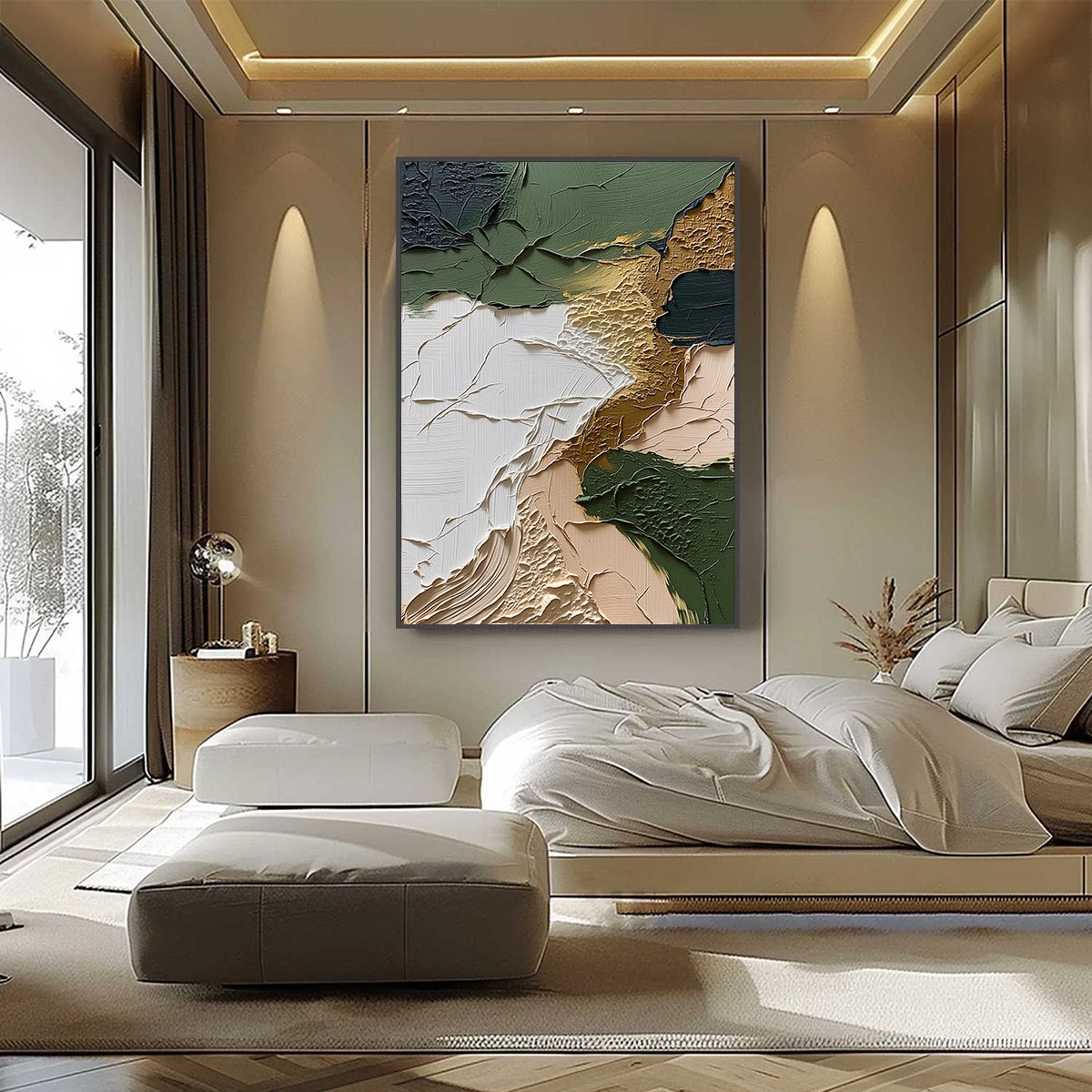 TERRAIN: Textured Wabi Sabi Abstract Painting in Earth Tones