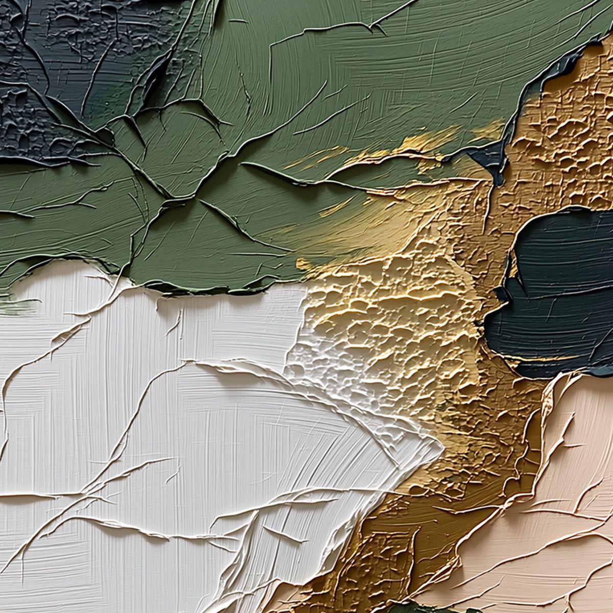 TERRAIN: Textured Wabi Sabi Abstract Painting in Earth Tones