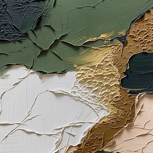 TERRAIN: Textured Wabi Sabi Abstract Painting in Earth Tones