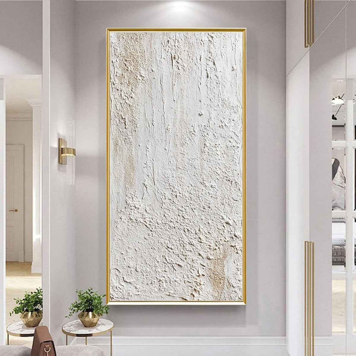 TERRA ALBA: Textured Wabi Sabi Minimalist Abstract Painting