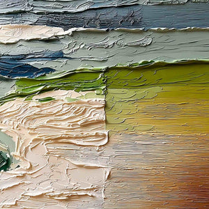 TERRA'S EDGE: Textured Wabi Sabi Coastal Abstract Painting