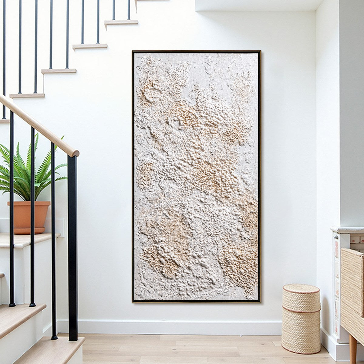 TERRA VEIL: Wabi Sabi Textured Minimalist Abstract Painting