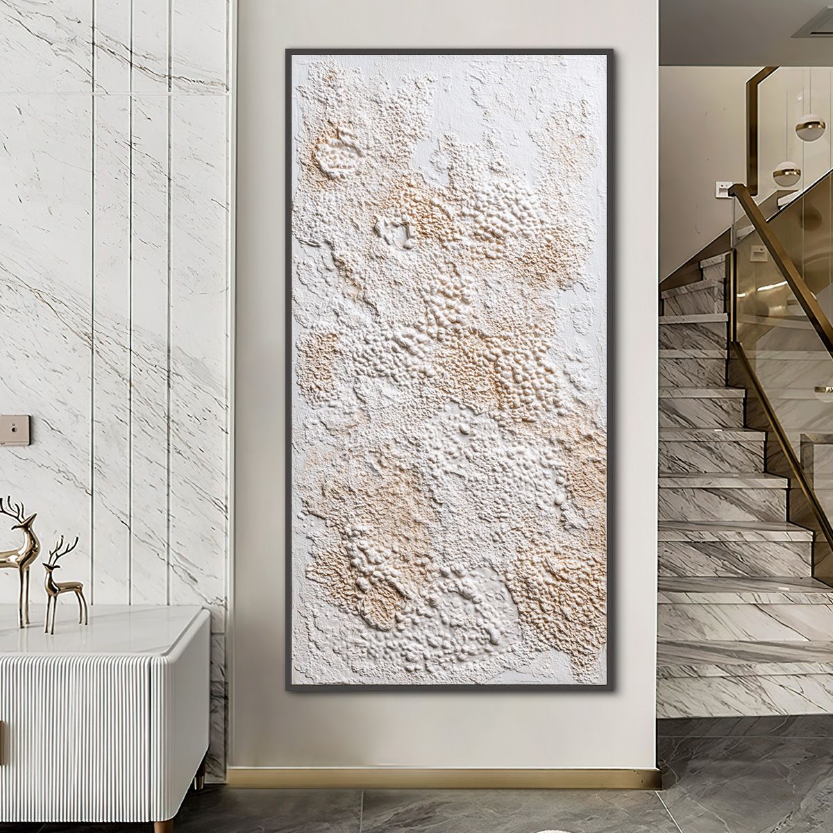 TERRA VEIL: Wabi Sabi Textured Minimalist Abstract Painting