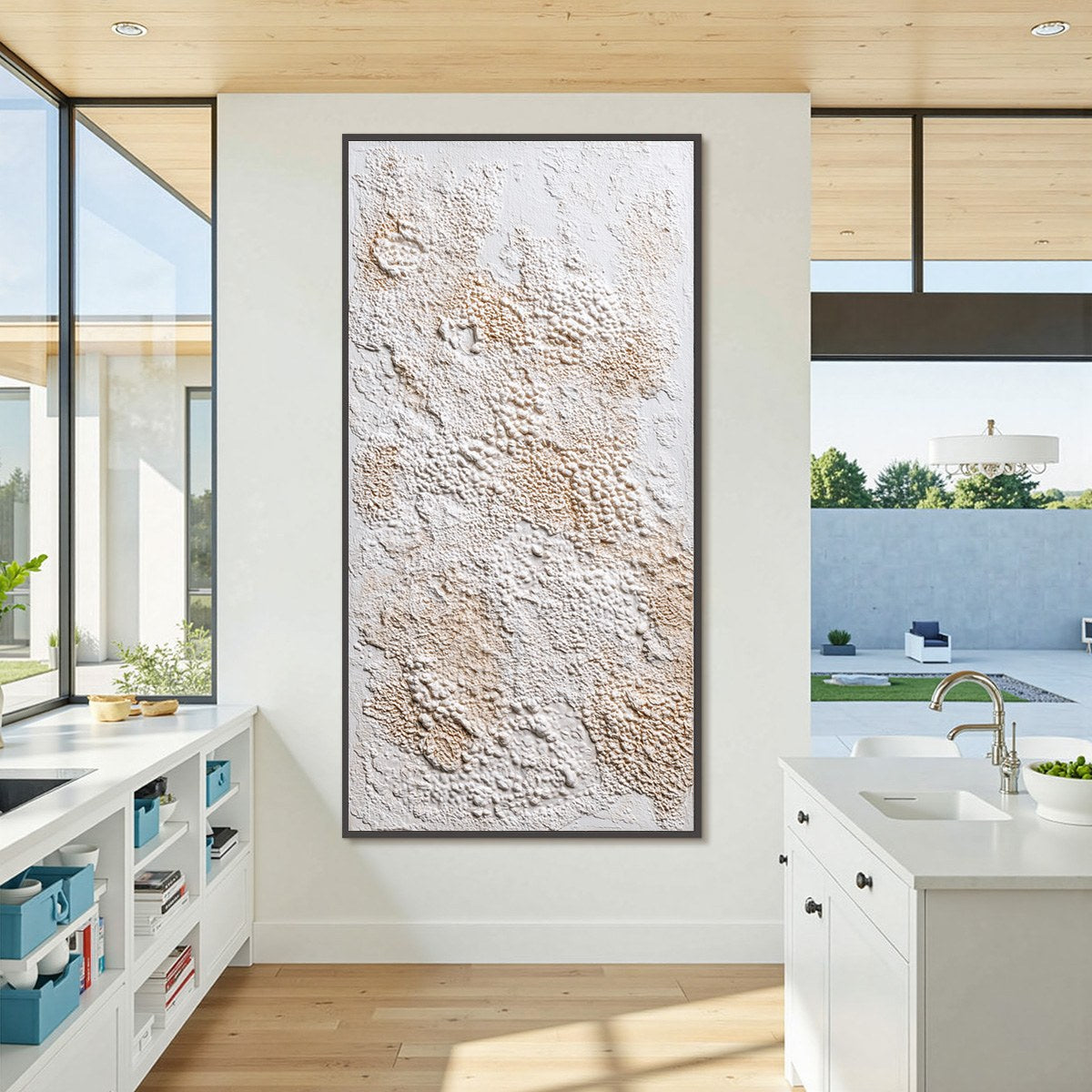 TERRA VEIL: Wabi Sabi Textured Minimalist Abstract Painting