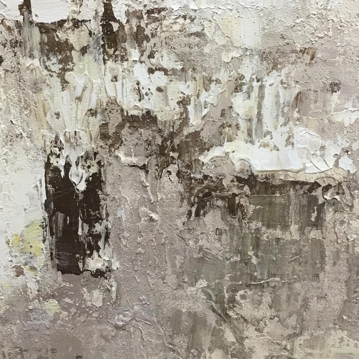 TEXTURED BEIGE ABSTRACT- Minimalist Textured Painting