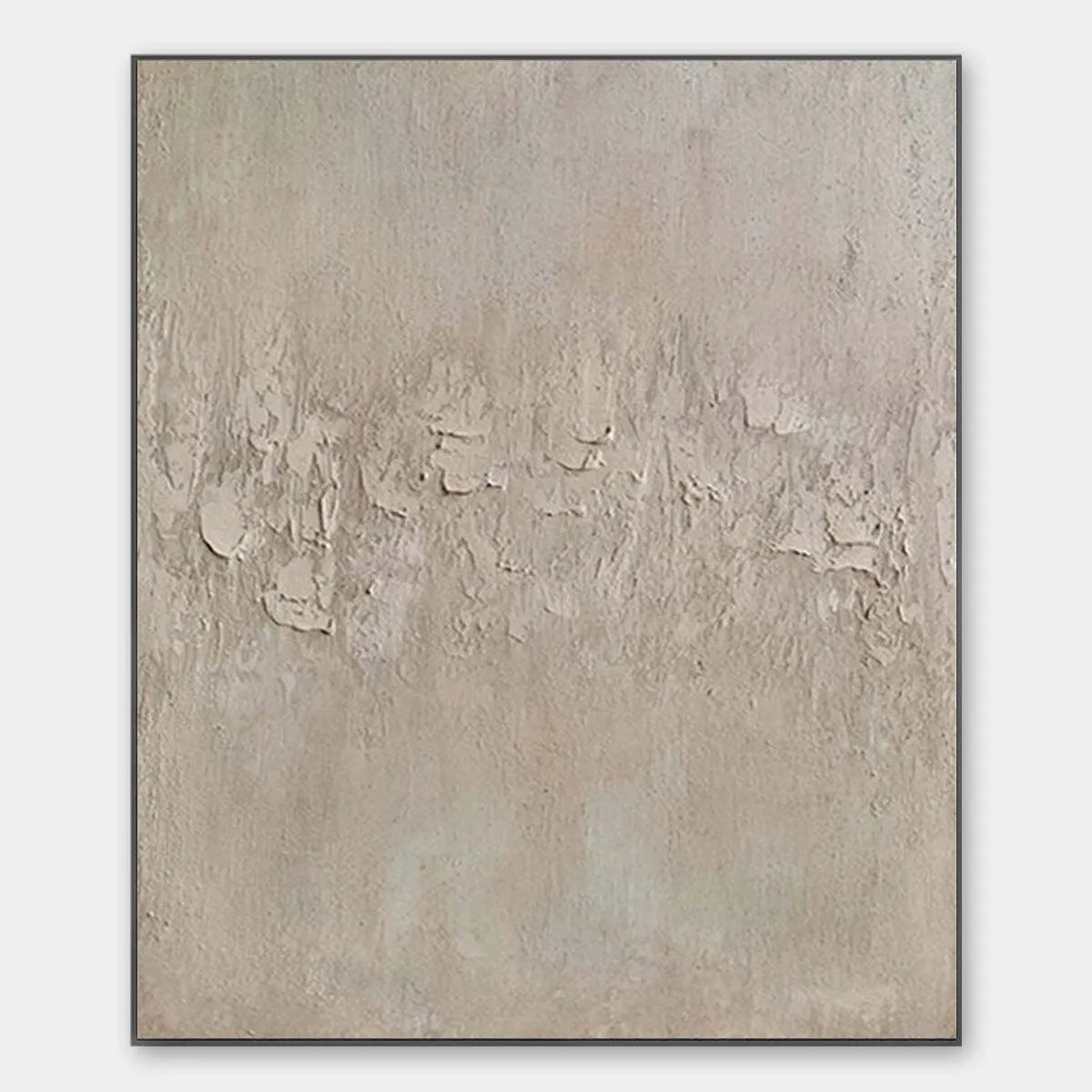 Minimalist Textured Painting, Square Wall Art