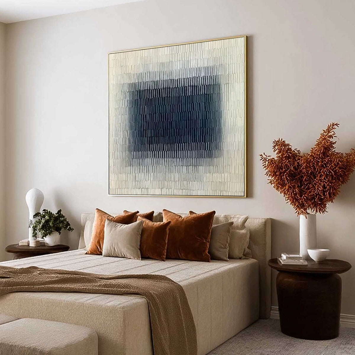 TEXTURED DEPTHS: Minimalist Textured Abstract Painting