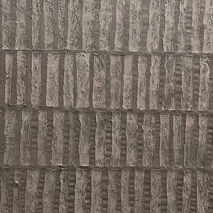 TEXTURED RECTANGLE ARRAY: Minimalist Textured Painting in Brown