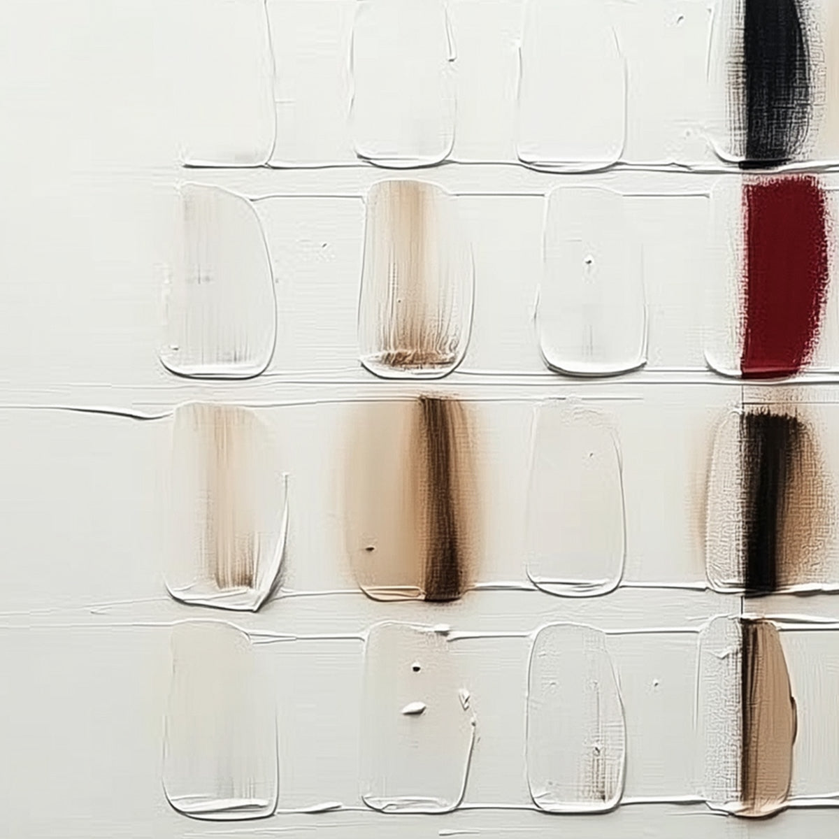 TEXTURED TILES: Minimalist Abstract Textured Oil Painting