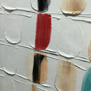 TEXTURED TILES: Minimalist Abstract Textured Oil Painting