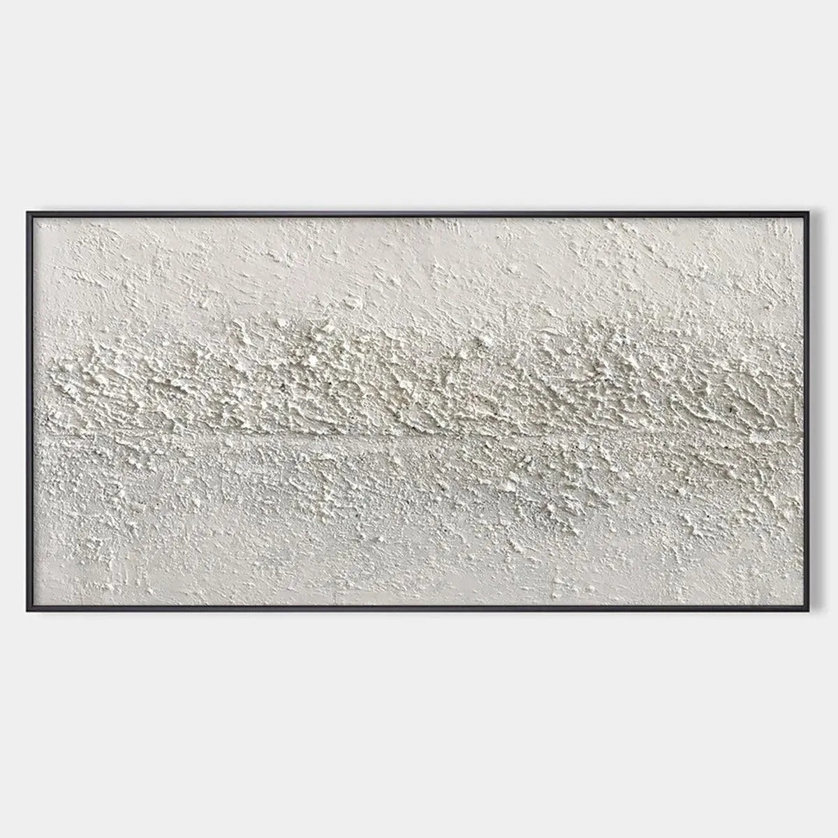 Textured Minimalist Abstract Painting in White