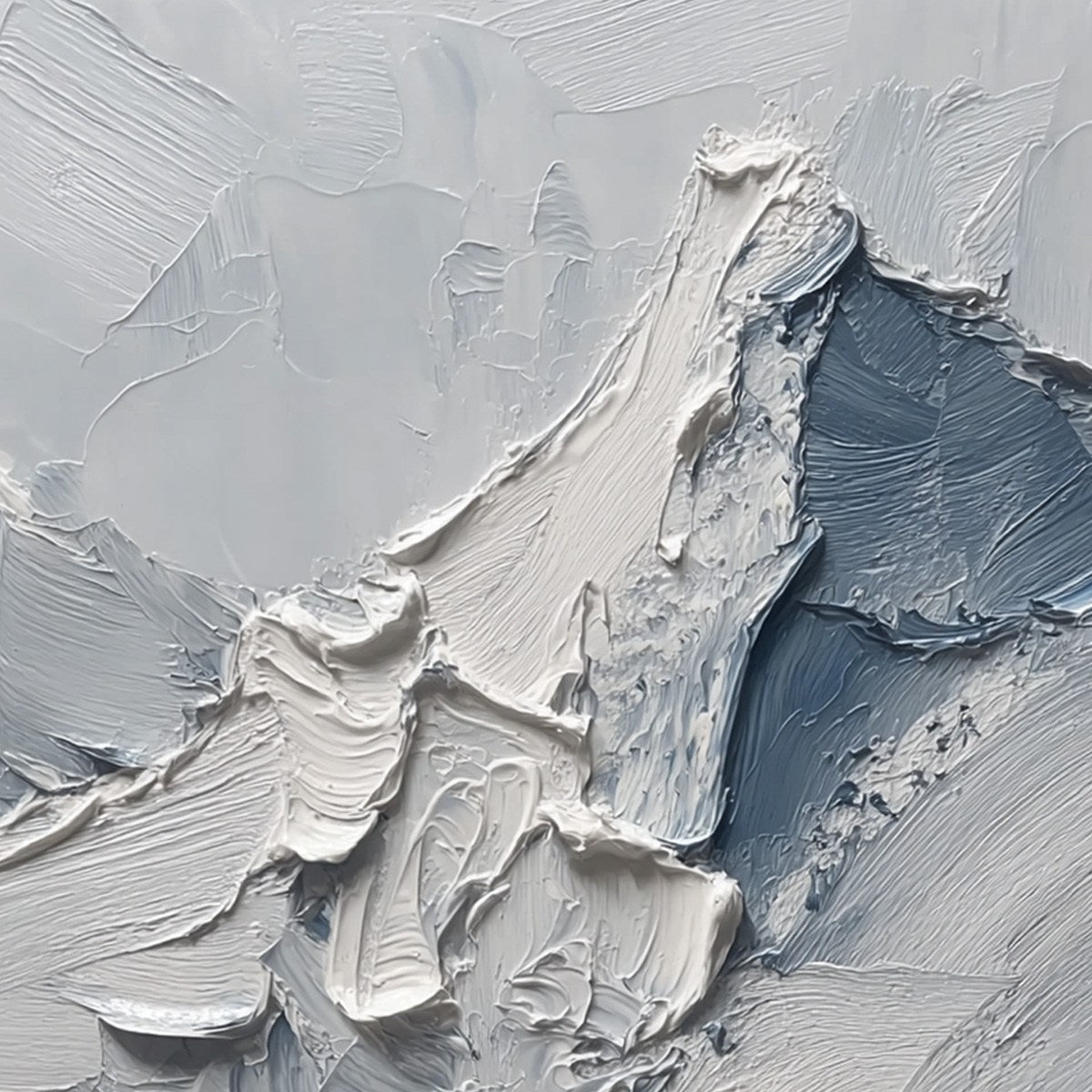 THE ASCENT: Textured Palette Knife Mountain Climbers Wall Art