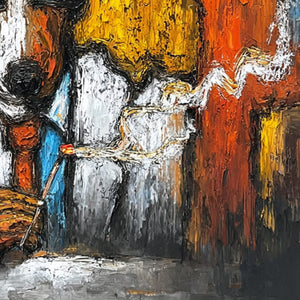 THE BOSS: Colorful Impasto Dog Portrait Painting