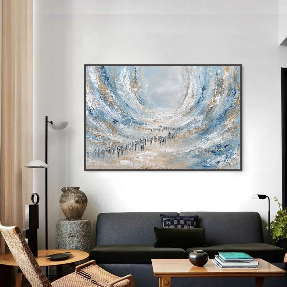 THE EXODUS: Large Abstract Figurative Textured Wall Art