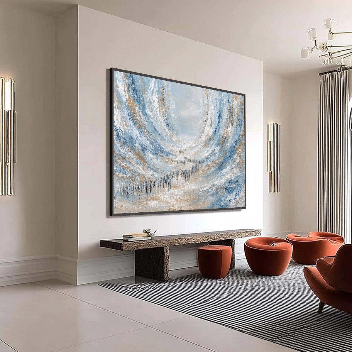 THE EXODUS: Large Abstract Figurative Textured Wall Art