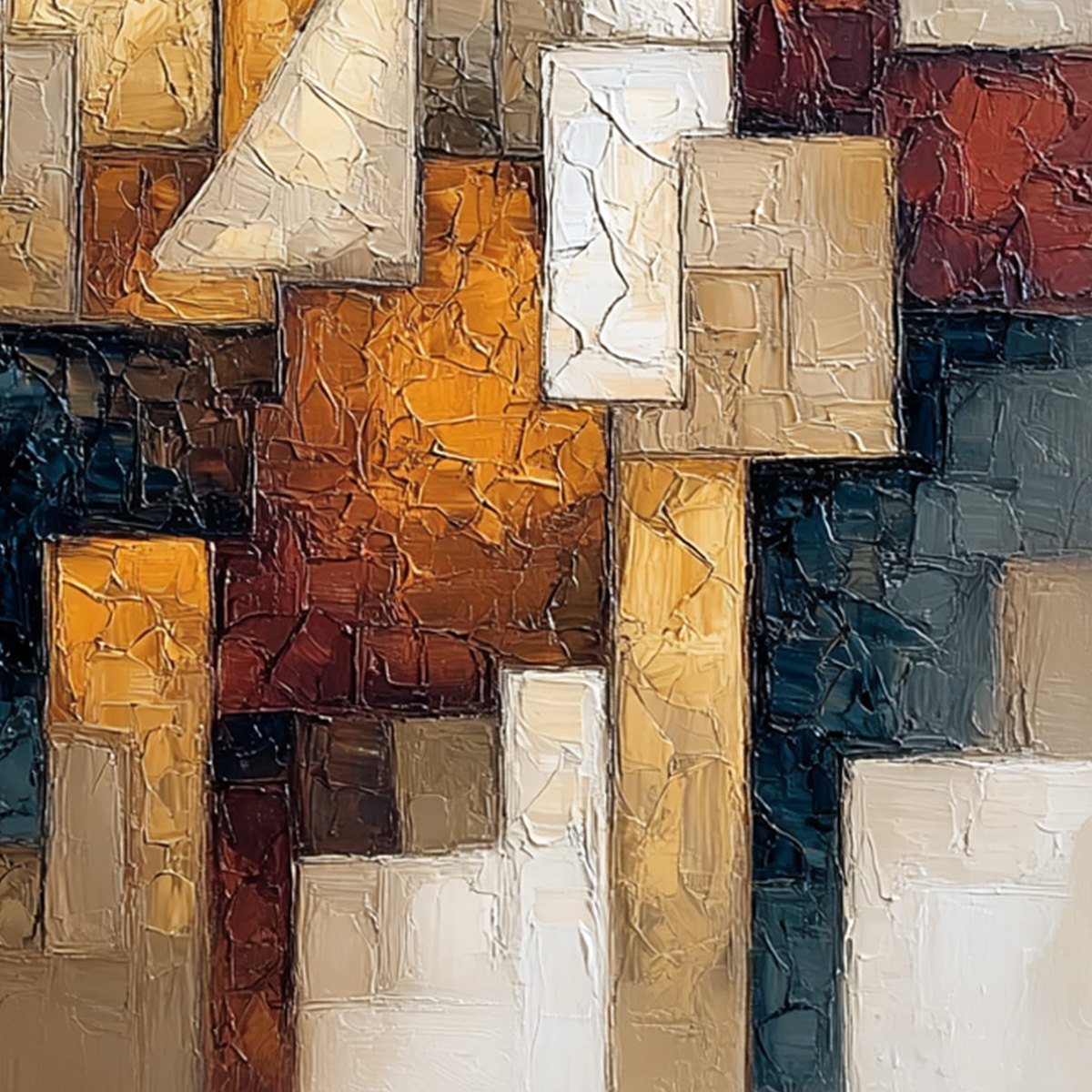 THE JOURNEYMEN: Heavy Texture Palette Knife Figurative Painting