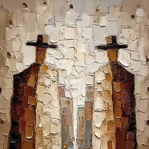 THE JOURNEYMEN: Textured Figurative Impasto Painting