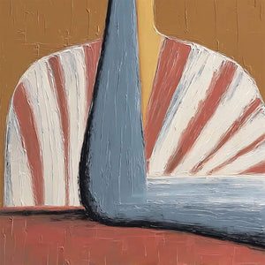 THE MUSE: Textured Figurative Portrait Oil Painting for Modern Decor