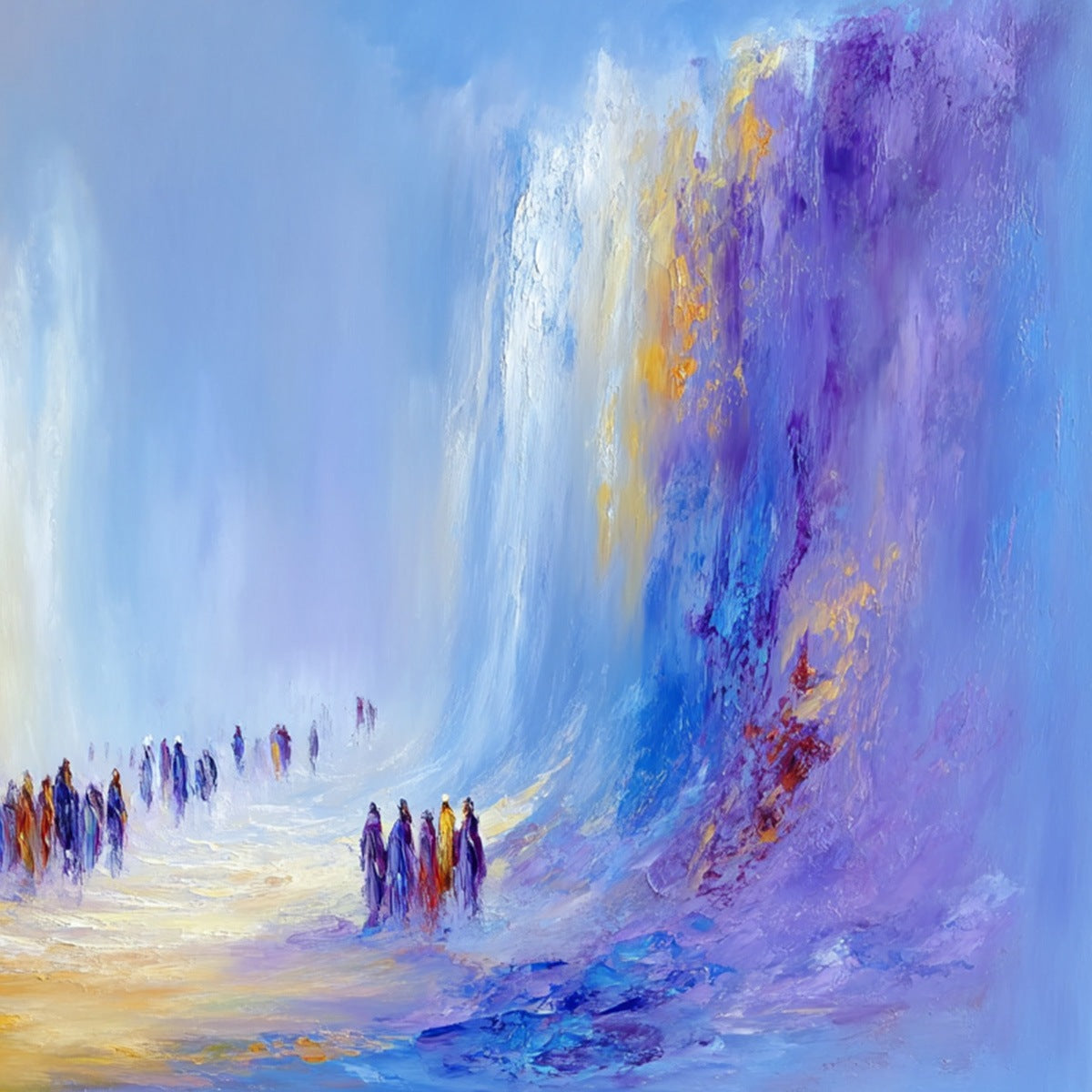 THE PASSAGE: Epic Journey Abstract Impasto Palette Knife Painting