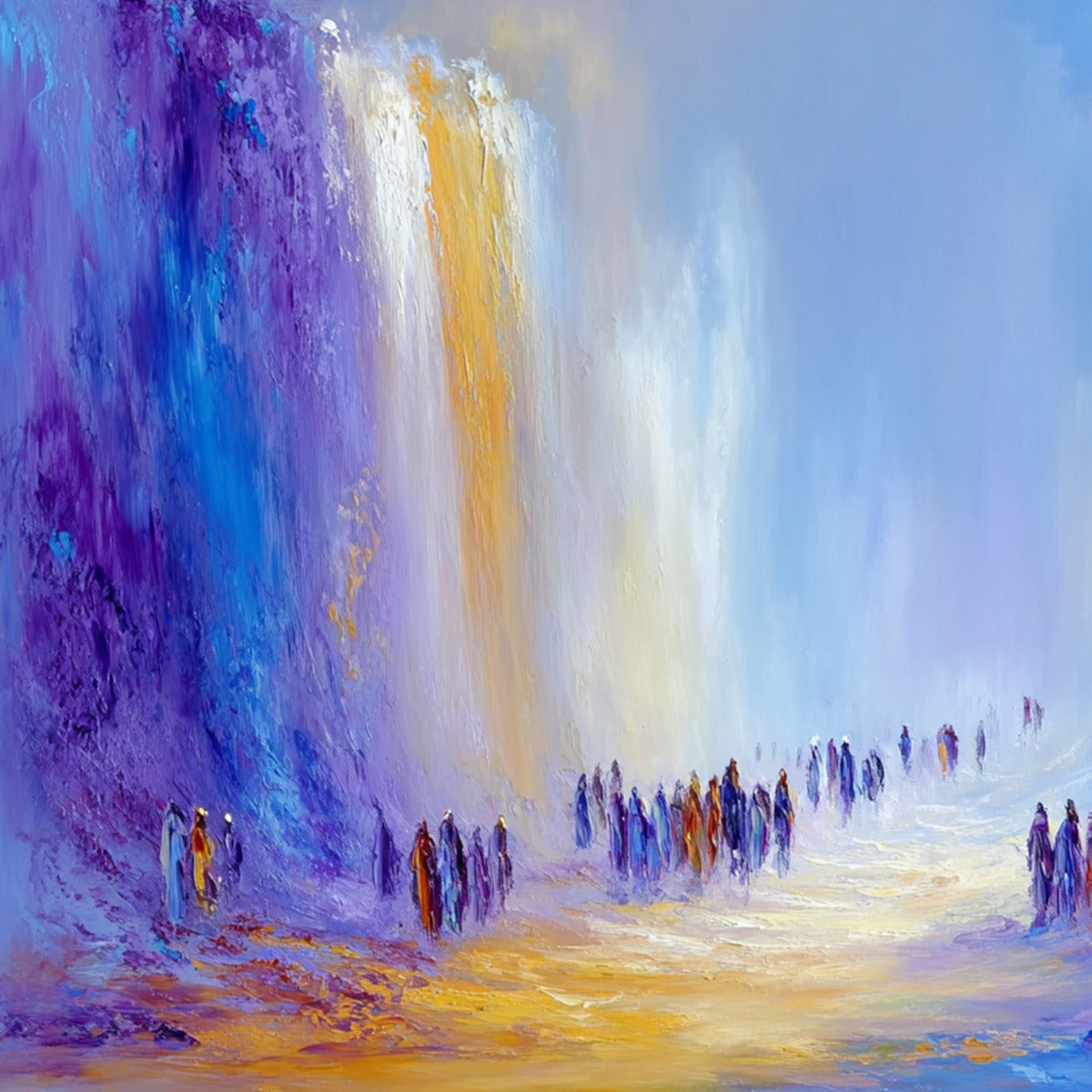 THE PASSAGE: Epic Journey Abstract Impasto Palette Knife Painting