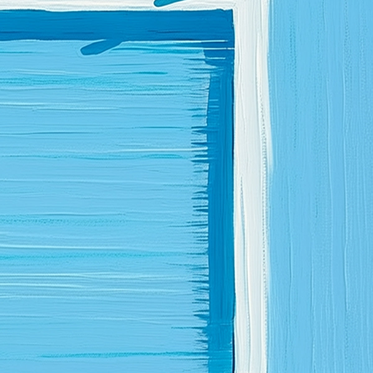 Abstract minimalist modern wall art 'THE PLUNGE' summer pool scene