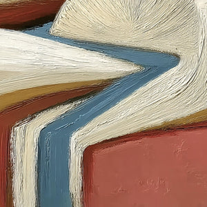 THE SILENT JOURNEY: Textured Wabi Sabi Abstract Landscape Painting
