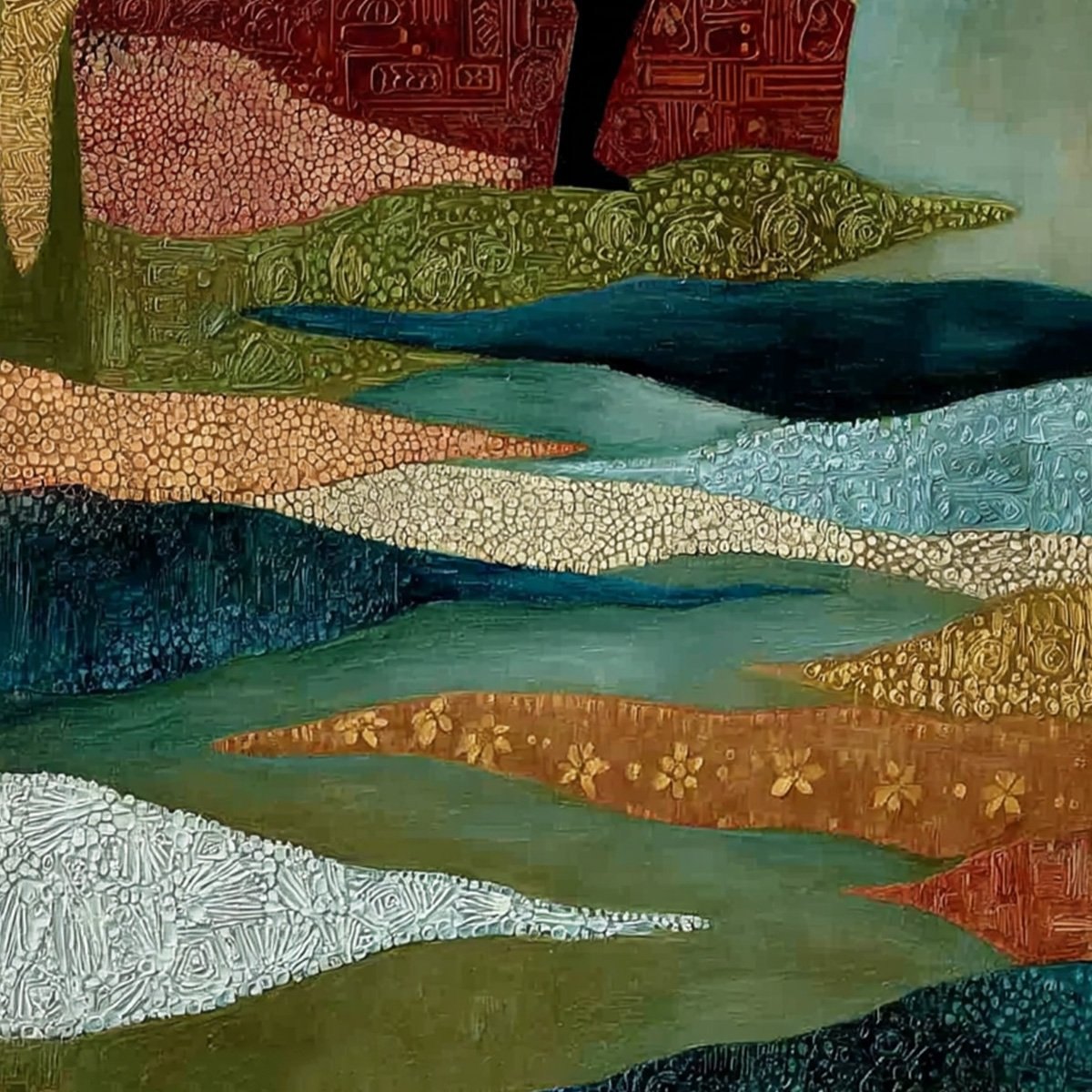 THE SOJOURNER: Textured Figurative Painting of a Rider on Horseback